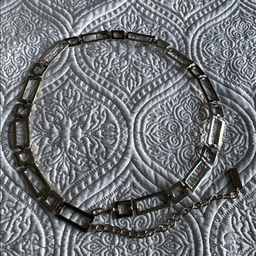 Silver Chain Square & Rectangle Belt Nine West